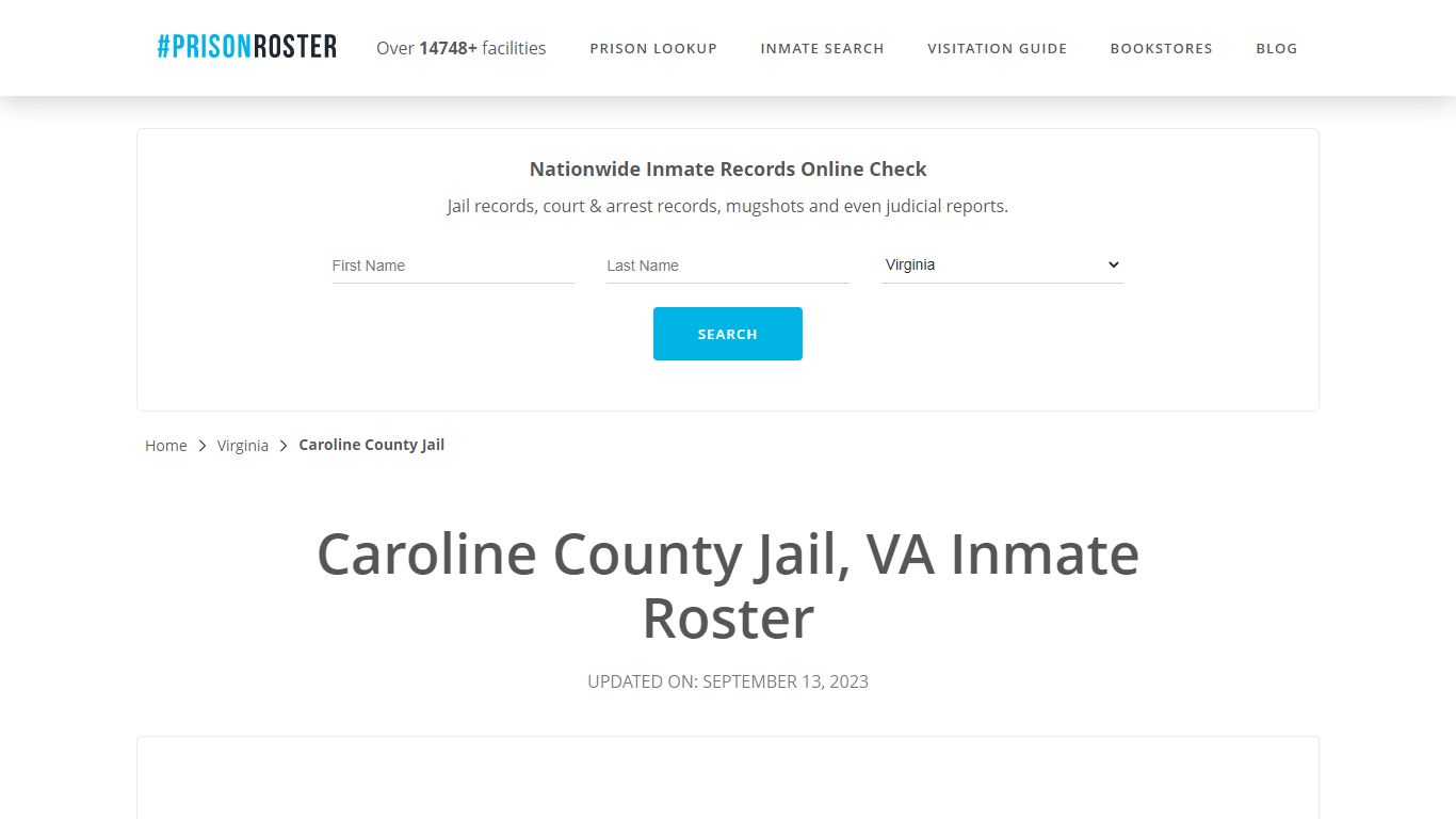 Caroline County Jail, VA Inmate Roster - Prisonroster